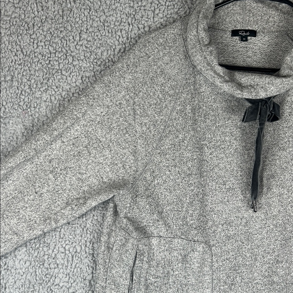 RAILS Faith Melange Grey Long Sleeve Pullover Sweater Women’s, Size M - Picture 5 of 15